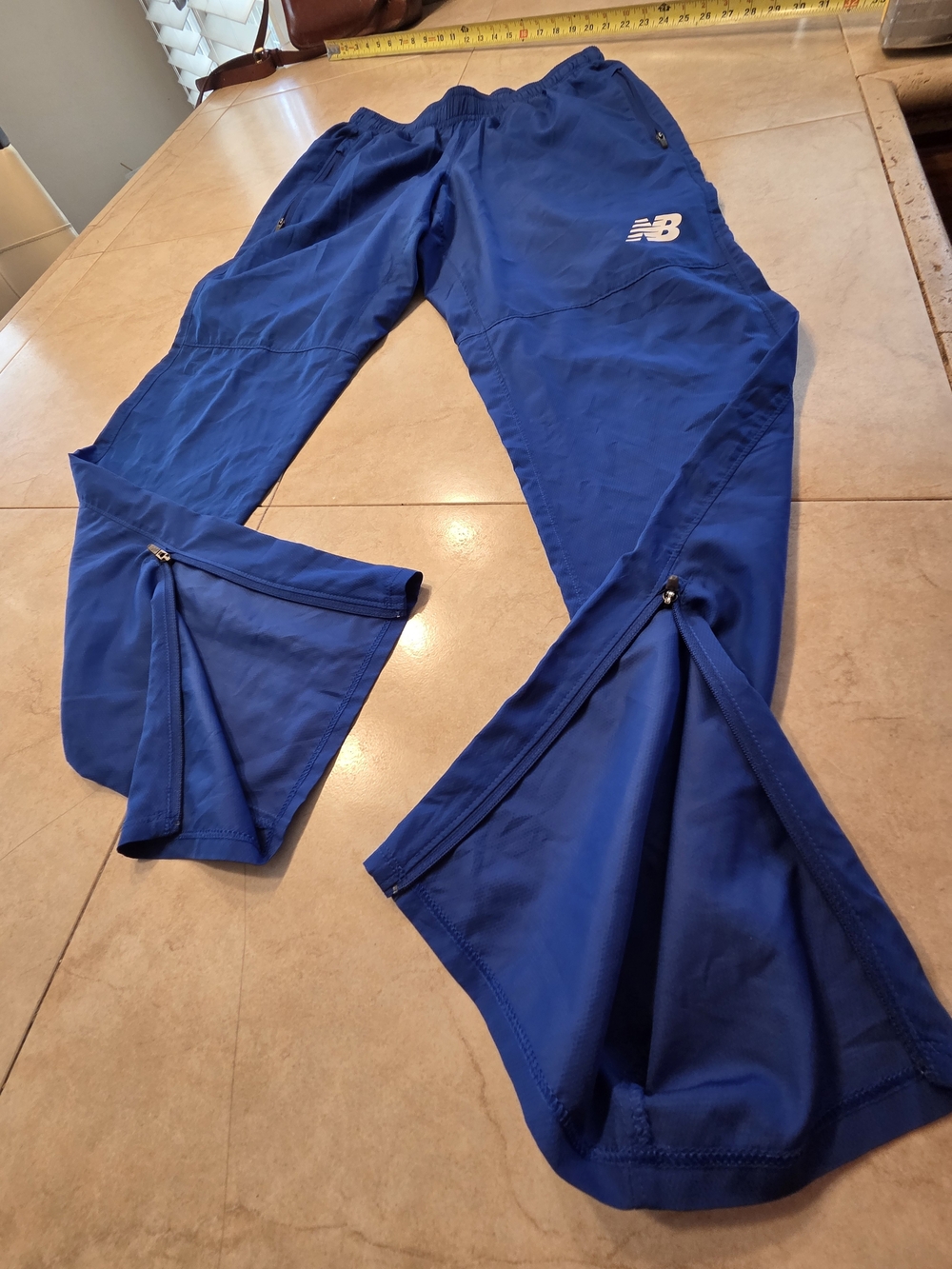 New Balance Women's Royal Blue Track Pants with Side Zips